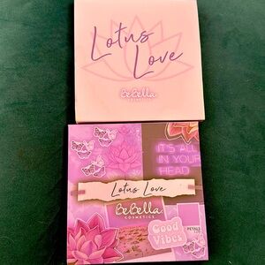 Super cute bundle: you get two eyeshadow pallets and a brush set